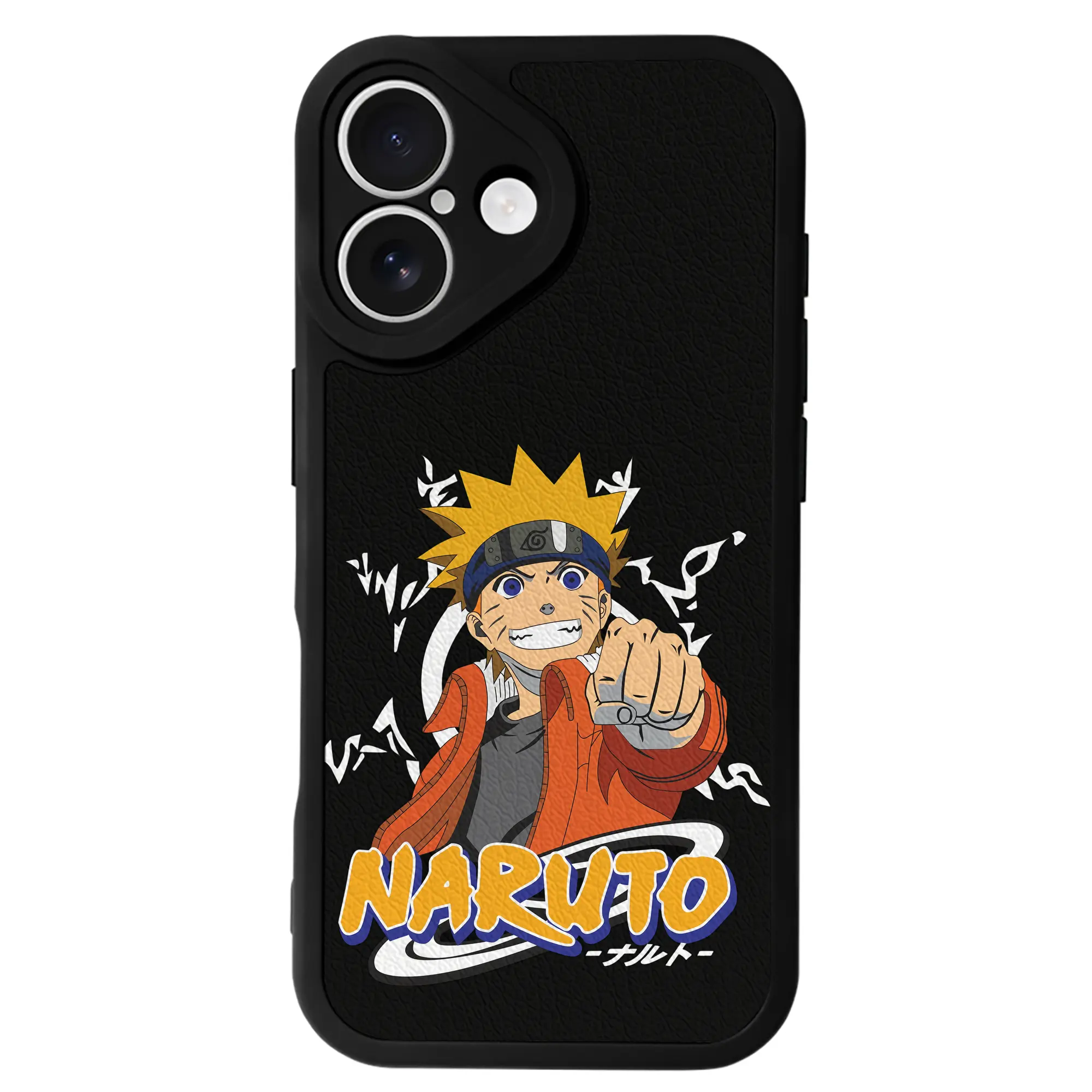 ナルト グッズ うずまき ナルト - IPhone 16シリーズ対応 ・ シリコンスマホケース ・ レザー調 ・ 高精度フィット ・ 耐衝撃 ・ ワイヤレス充電対応 ・ 精密カット